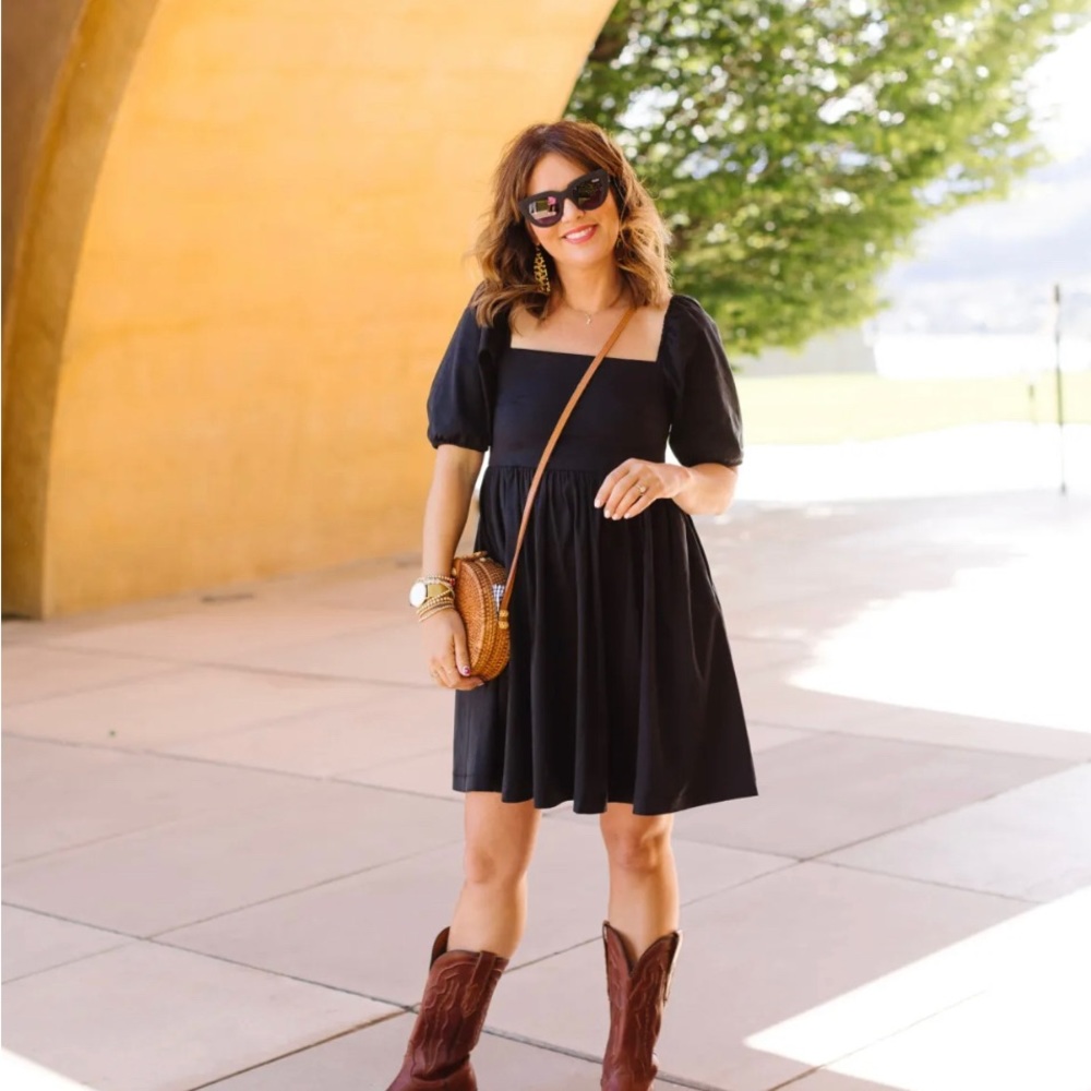 BNWT Smash and Tess Sunrise Mini Dress in Black - Jillian Harris